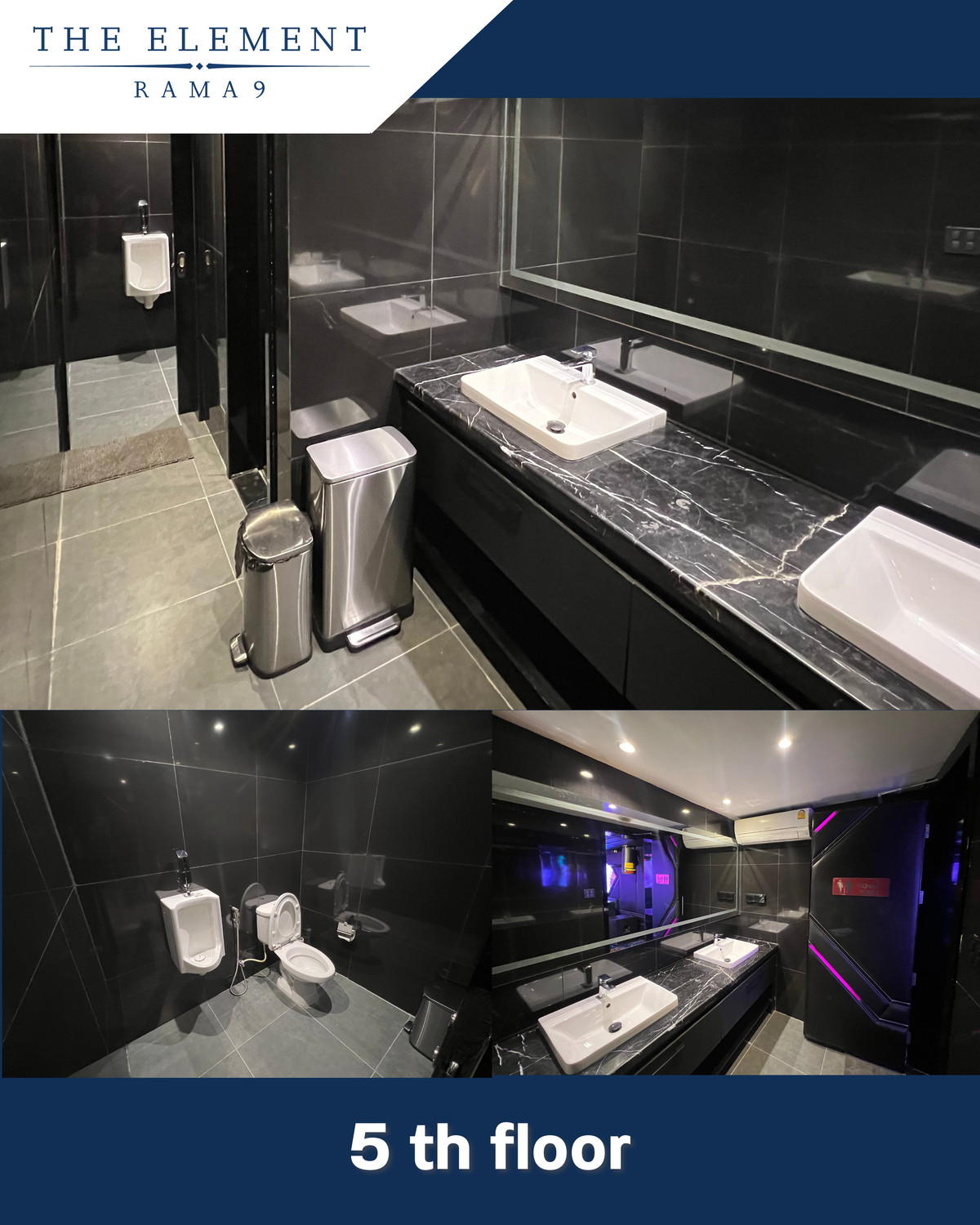 ให้เช่าโฮมออฟฟิศพระราม 9 เพชรบุรีตัดใหม่ RCA : 🔥ให้เช่า The Element Rama9 (拉玛九商住两用房) โฮมออฟฟิศระดับพรีเมียม พร้อมเฟอร์นิเจอร์ครบ และห้องคาราโอเกะ !