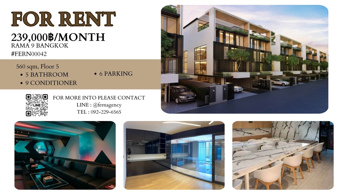 For RentHome OfficeRama9, Petchburi, RCA : 🔥 Rent The Element Rama9, a premium home office With complete furniture!