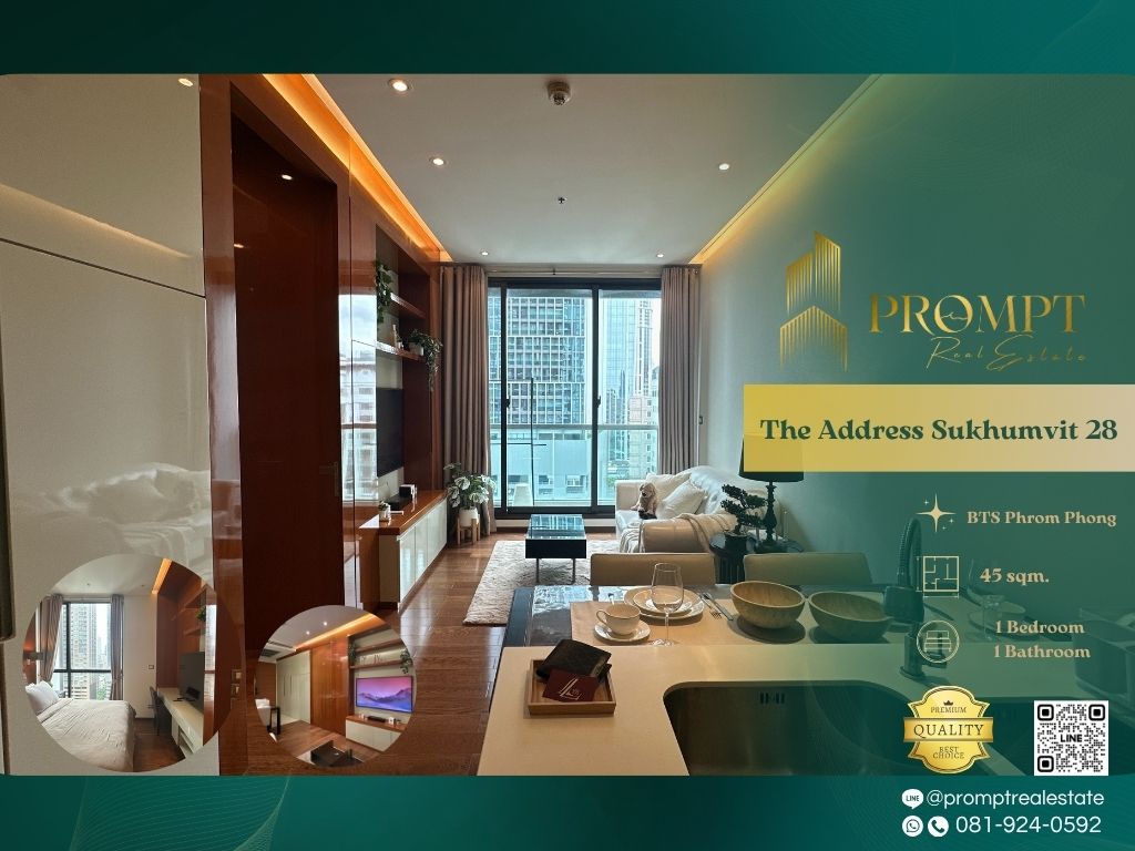 ให้เช่าคอนโดสุขุมวิท อโศก ทองหล่อ : ST13499 - The Address Sukhumvit 28 :  ดิ แอดเดรส สุขุมวิท 28 - BTS Phrom Phong / Emporium