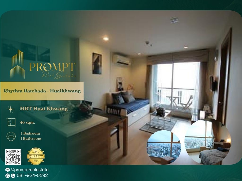 For RentCondoRatchadapisek, Huaikwang, Suttisan : QR04073 - Rhythm Ratchada - Huaikhwang  :  ริทึ่ม รัชดา - ห้วยขวาง - MRT Huai Khwang / 
Central Rama 9 / Fortune Town