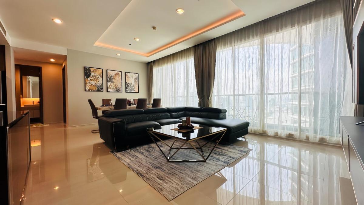 For RentCondoSathorn, Narathiwat : 🔥For urgent rent🔥Menam Residences, approximately 300 meters from Asiatique, near CBD areas such as Sathorn, only 3 kilometers, ready to move in immediately.