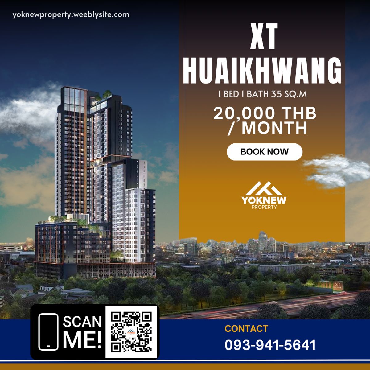 For RentCondoRatchadapisek, Huaikwang, Suttisan : Rent XT Huaikhwang, near MRT, decorated 35 sq.m.