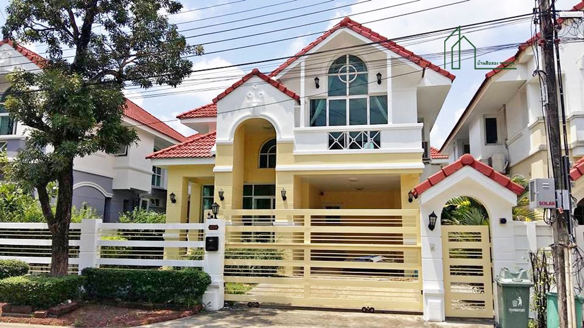 ขายบ้านลาดกระบัง สุวรรณภูมิ : บ้านเดี่ยว หมู่บ้านบารเมษฐ์ ถนนเฉลิมพระเกรียติ62 ประเวศ พร้อมอยู่ 