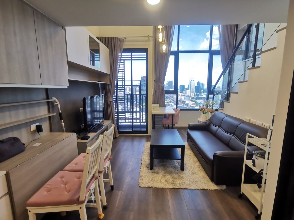 ให้เช่าคอนโดเกษตรศาสตร์ รัชโยธิน : (Duplex!! ) 1 Bedroom 39 ตร.ม. Knightsbridge Kaset Society คอนโดใกล้ ม.เกษตรศาสตร์ บางเขน ติด BTS สถานีเสนานิคม
