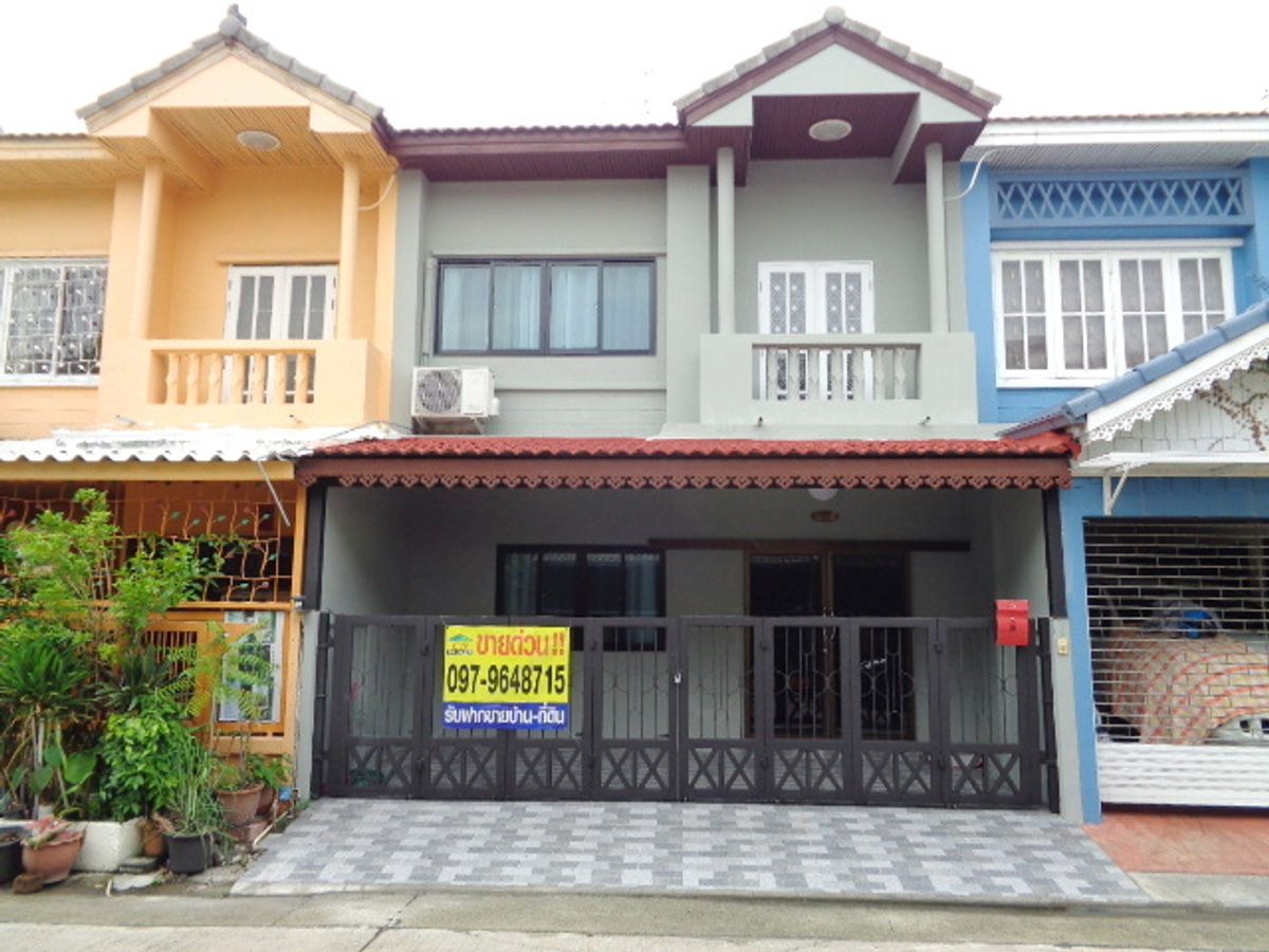 TownhomeNawamin, Ramindra : 🚩H1203 Sell/Rent Rental House  Wararak Village  Along the Khlong Song, 27 pages, width 5 meters, full of furniture, Sam Wa Tawan, Khlong Sam Wa District