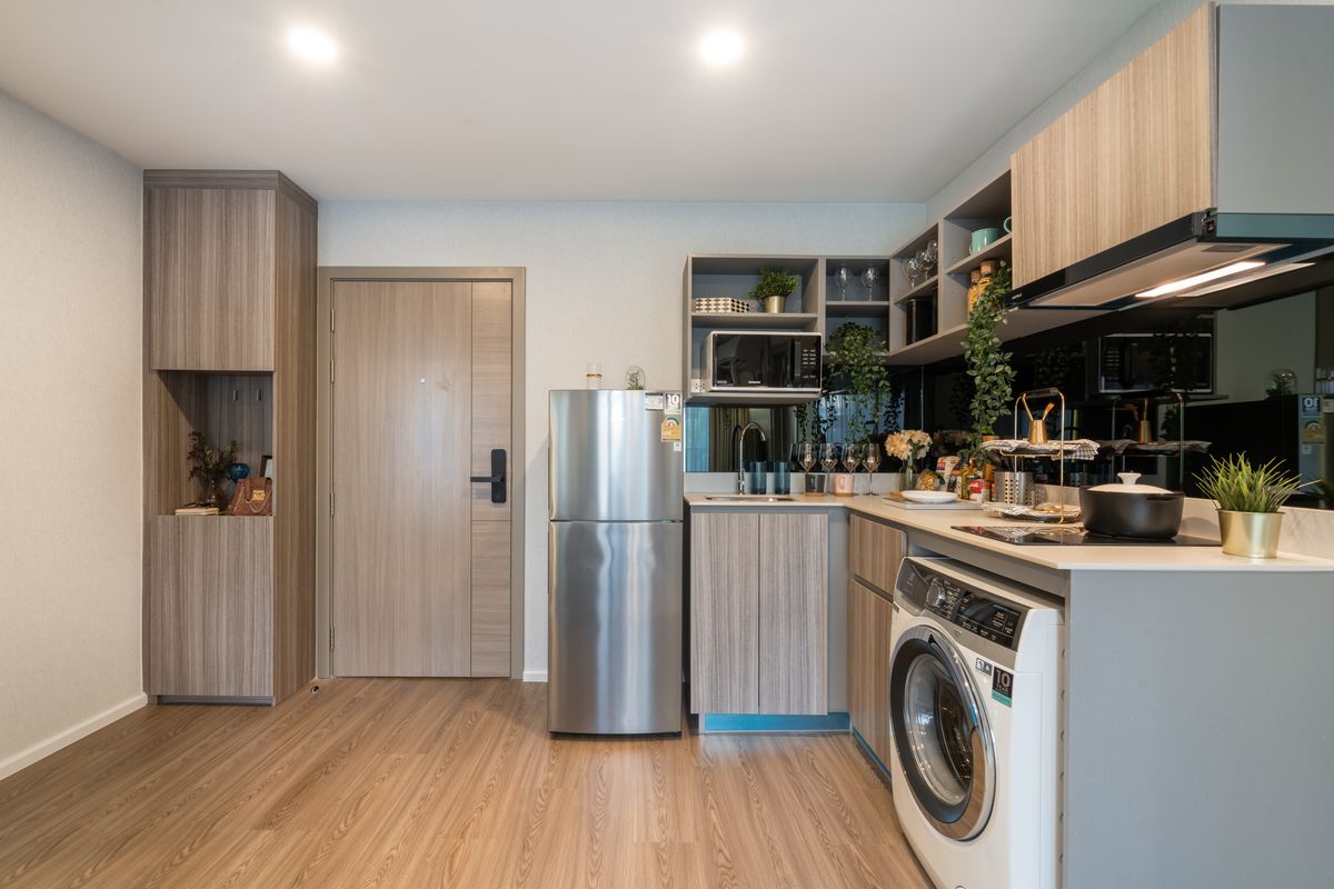 For SaleCondoNawamin, Ramindra : 2 bedroom condo for sale, ready to be in the decoration room for free Appliances only 3.89 million baht