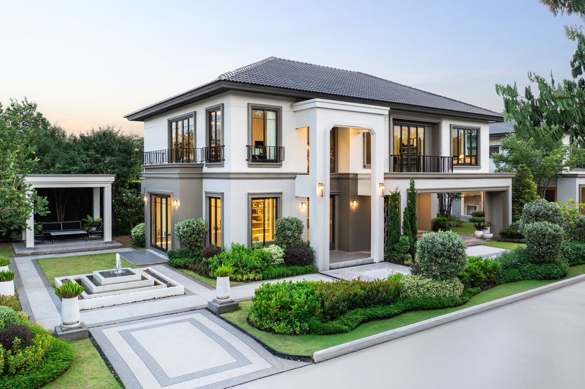 ขายบ้านพุทธมณฑล ศาลายา : แปลงมุม ติดสวนส่วนกลาง ยูนิตสุดท้าย