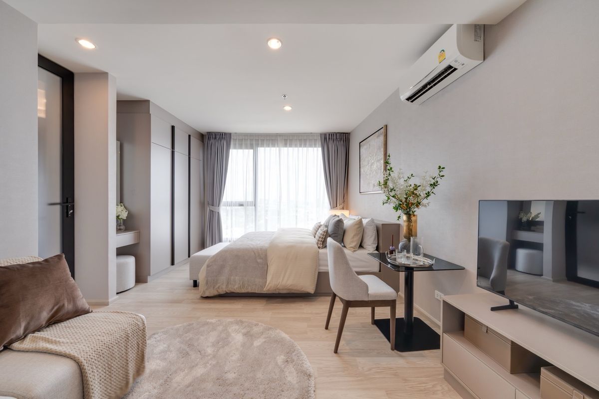 ขายคอนโดบางนา แบริ่ง ลาซาล : 📍ใกล้ sold out 📍1 Bedroom 29 sqm. หลุดโอน แต่งครบ พร้อมเครื่องใช้ไฟฟ้า ☎️ 097-3483447 (Den)
