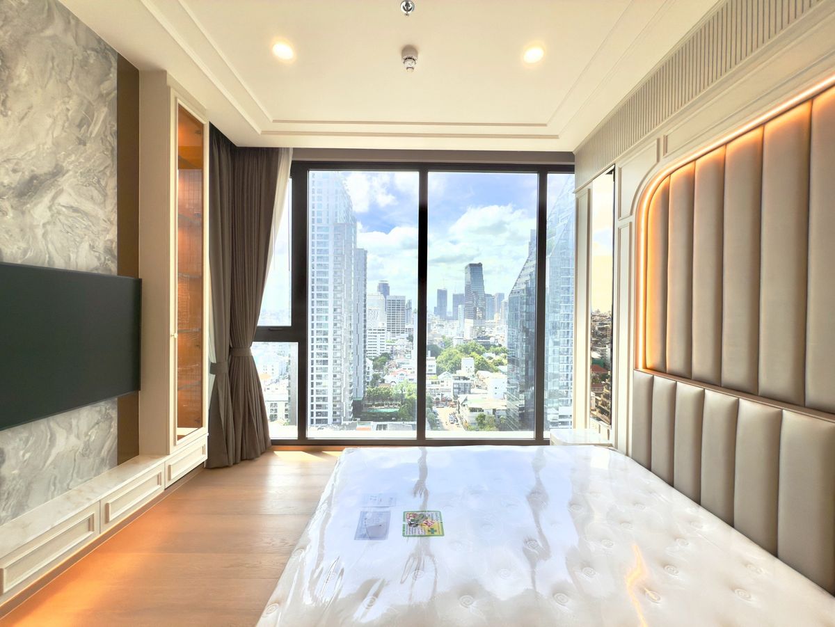 For SaleCondoSathorn, Narathiwat : 💎 Condo for sale Super Luxury Anil Sathorn 12 | High floor, beautiful view, not blocked 🚇 0 meters to BTS St. Louis **