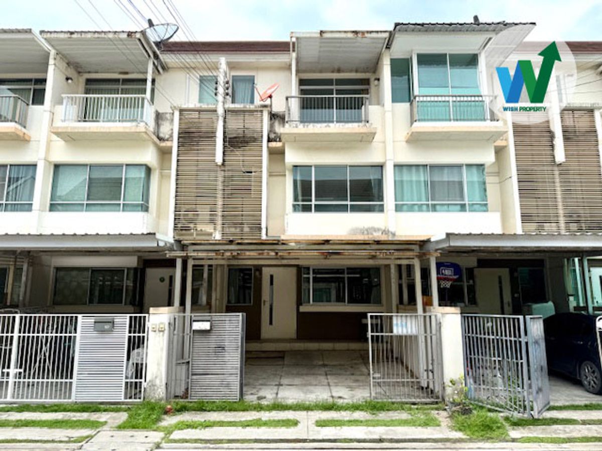 ขายทาวน์โฮมสมุทรปราการ สำโรง : ขายทาวน์โฮม 3ชั้น บ้านใหม่ เทพารักษ์ Baan Mai Thepharak หลังบ้านวิวโล่ง เหมาะทำออฟฟิศสำนักงาน ใกล้สนามบิน ทางด่วน MRT ศรีเทพา