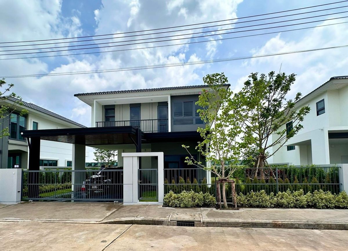ให้เช่าบ้านปทุมธานี รังสิต ธรรมศาสตร์ : บ้านเดี่ยวให้เช่า ปาล์มสปริงส์ ลำลูกกา คลอง 5 พร้อมอยู่