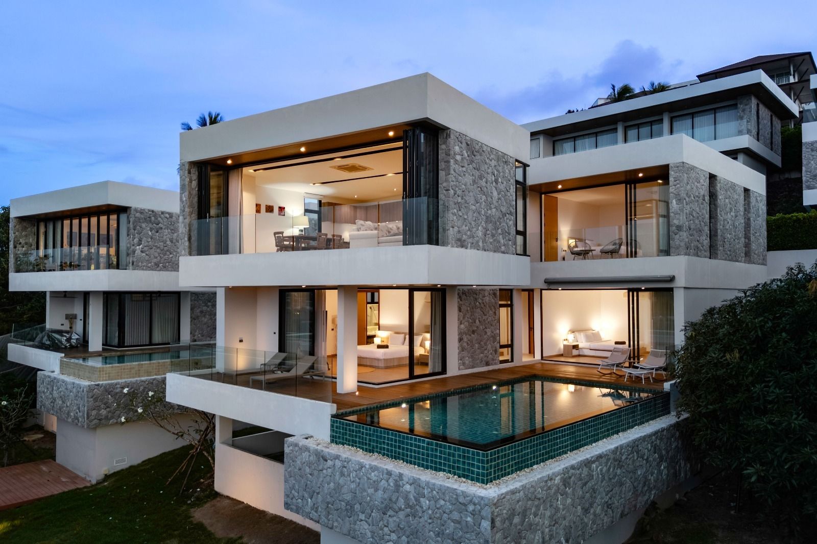 For SaleHouseKoh Samui, Surat Thani : 🏝 Modern 4-Bedroom Pool Villa for Rent & Sale – Partial Sea U5596317