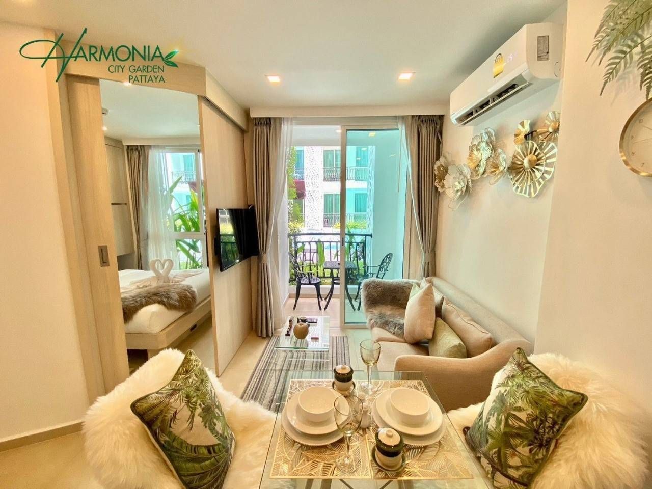 For SaleCondoPattaya, Bangsaen, Chonburi : 1 Bedroom Condo for sale at Harmonia City Garden U5580144