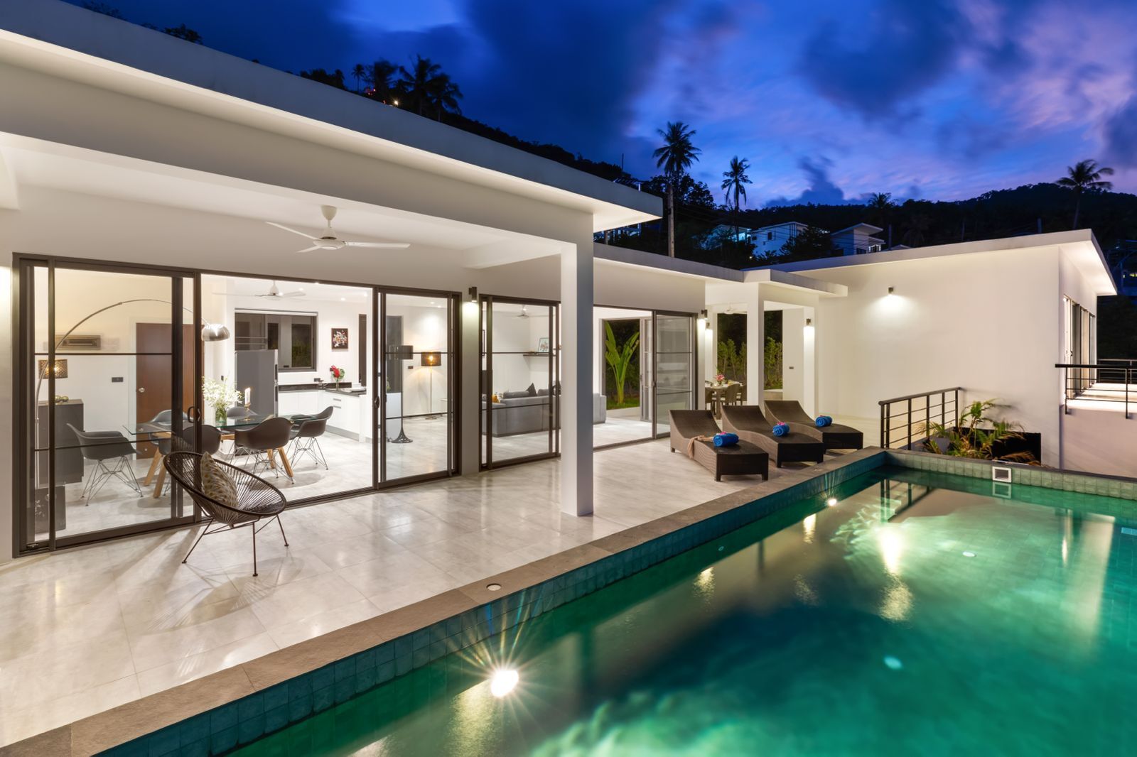 For SaleHouseKoh Samui, Surat Thani : Modern 3-Bedroom Sea View Villa for Sale U5368003