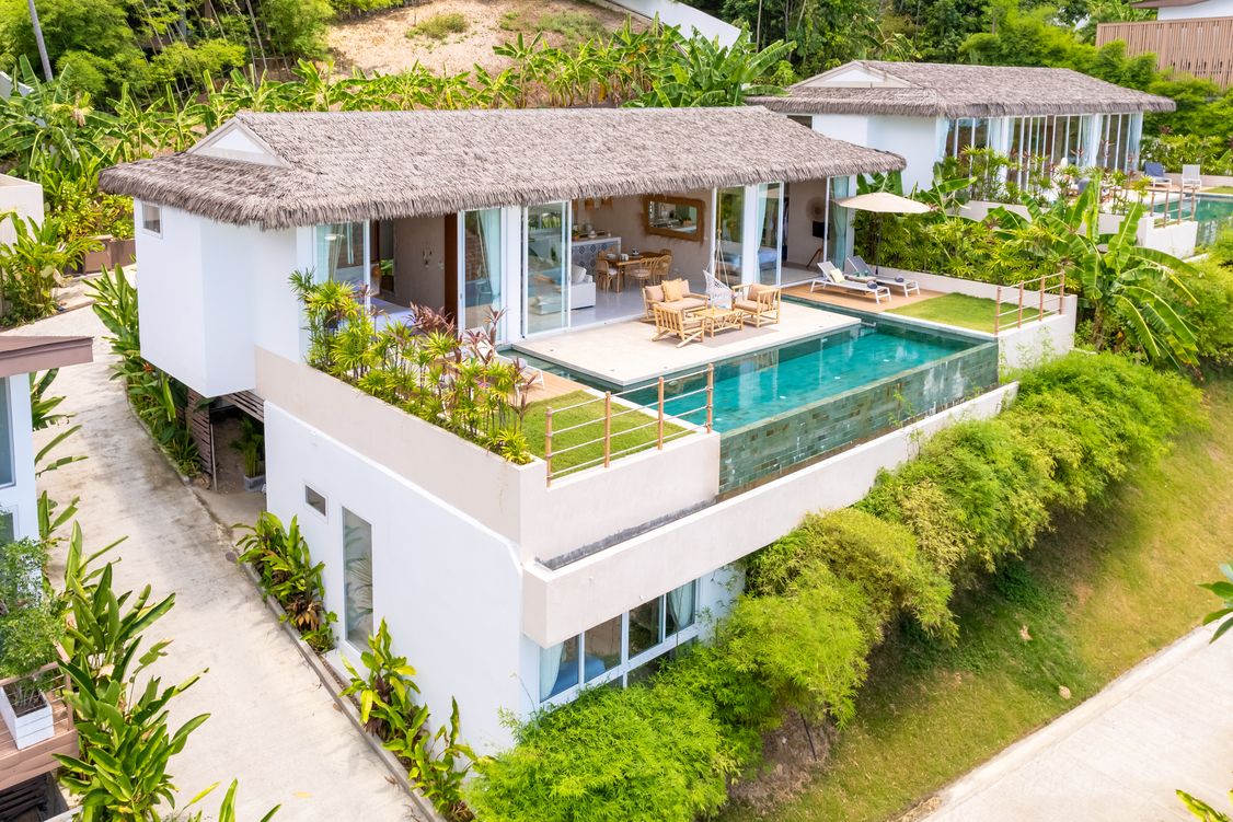 For SaleHouseKoh Samui, Surat Thani : Boho Style 3 bedroom Sea view villa for sale in Bang Por U2015641