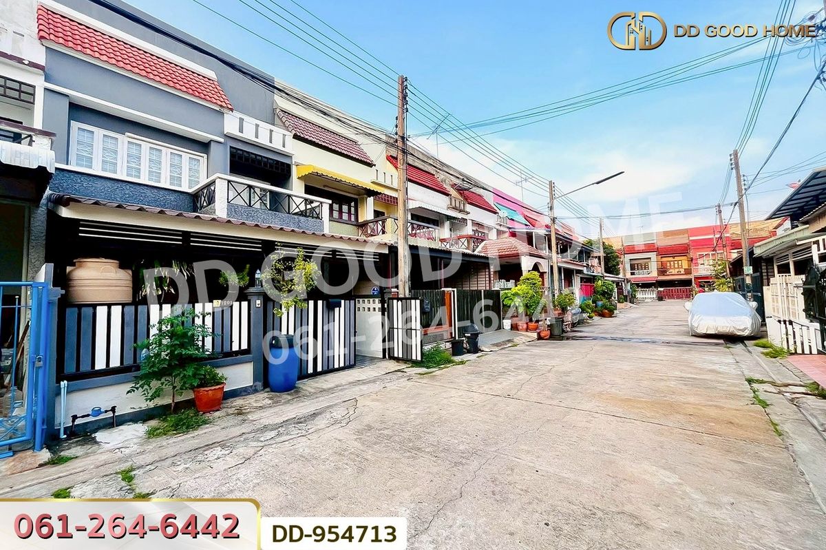 For SaleTownhomePathum Thani,Rangsit, Thammasat : DD-954713 Townhouse Chomfah-Warangkul Klong 2 Thanyaburi Pathum Thani Near DD Marche Market