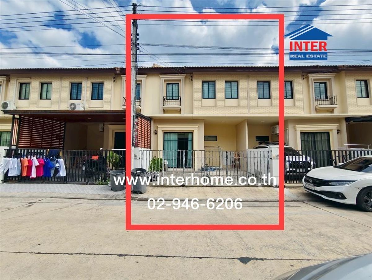 ขายทาวน์โฮมมหาชัย สมุทรสาคร : ทาวน์โฮม 2 ชั้น 18.1 ตร.ว. หมู่บ้านพฤกษาวิลล์104 ถนนพุทธสาคร ถนนเพชรเกษม กระทุ่มแบน สมุทรสาคร
