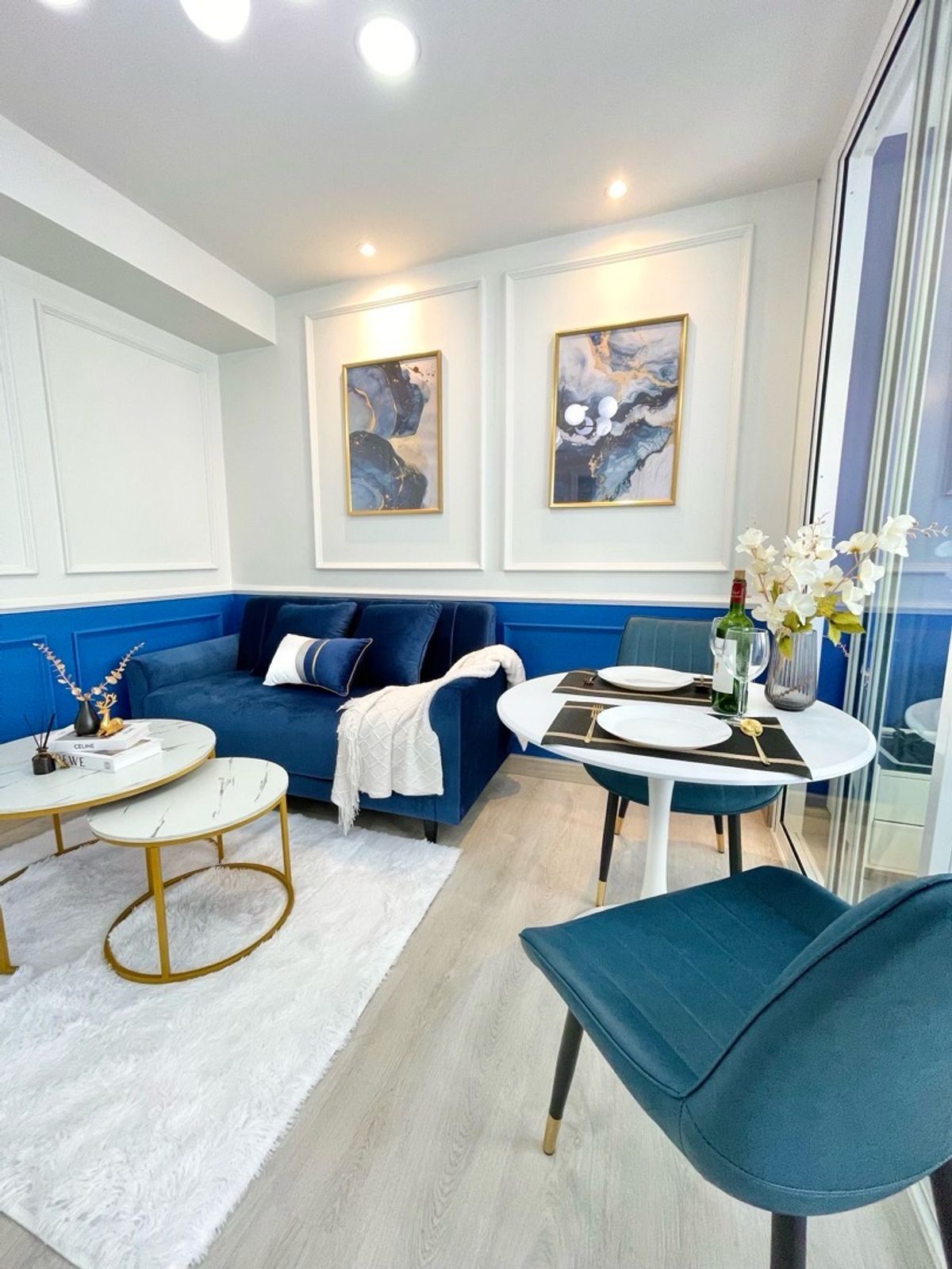 For RentCondoLadprao101, Happy Land, The Mall Bang Kapi : 🔥 New decoration room, renting 9,500 baht/month 🔥