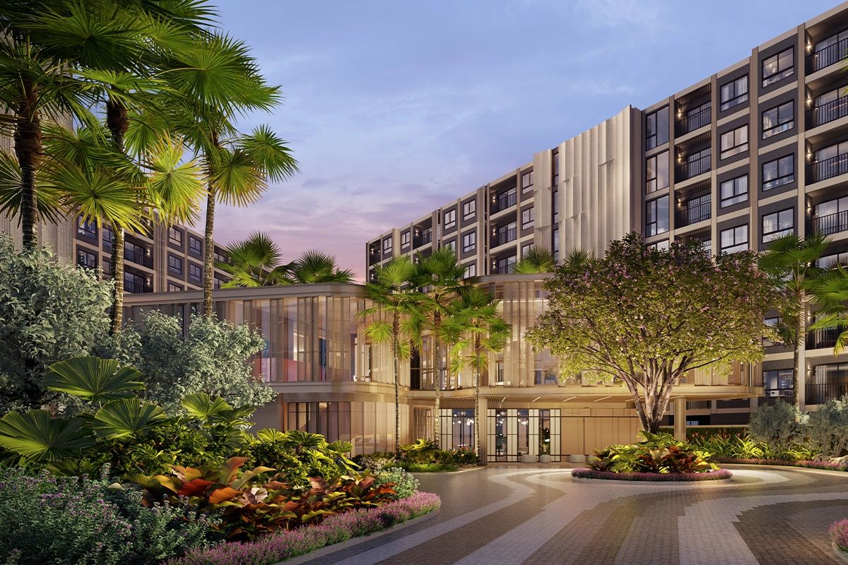 ขายดาวน์คอนโดภูเก็ต : ขายดาว์น The Base Cherngtalay - Bldg. B 8th Floor 27 SQM วิวสวนด้านใน