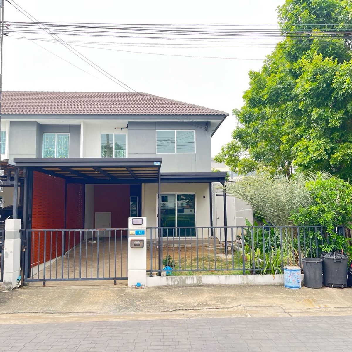 ขายทาวน์โฮมนนทบุรี บางใหญ่ บางบัวทอง : พฤกษา 95/2  ห้องมุม  หน้าสวน