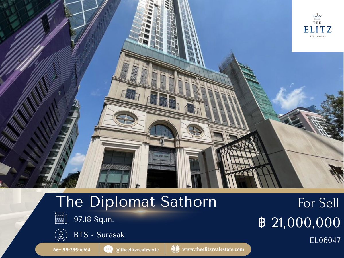 For SaleCondoSathorn, Narathiwat : ✨ The room that you are looking for The Diplomat Sathorn, dont decide. If you havent watched this room yet ✔
