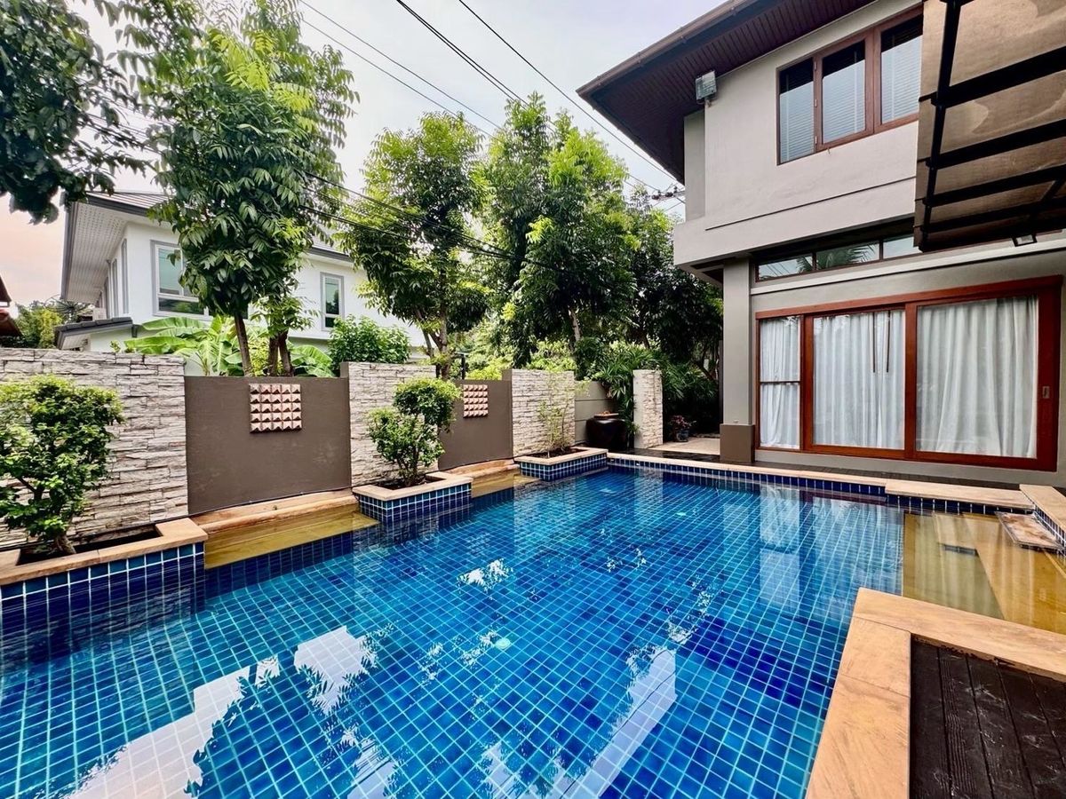 For RentHouseKaset Nawamin,Ladplakao : Areeya Sawana1 ▫️RENT 250K | 4 Bedrooms 5 Bathrooms | 186 SQ.WA.