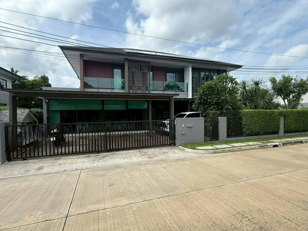 For SaleHousePhutthamonthon, Salaya : House for sale #Setthasiri Thawi Watthana, land 116.1 sq.wah, Ban Lang, corner, wide area 🌿