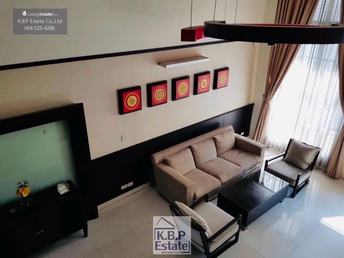 For RentTownhomeSathorn, Narathiwat : Baan Klang Krung Sathorn-Narathiwat 3 bedrooms, 5 bathrooms, 2 living rooms with furniture