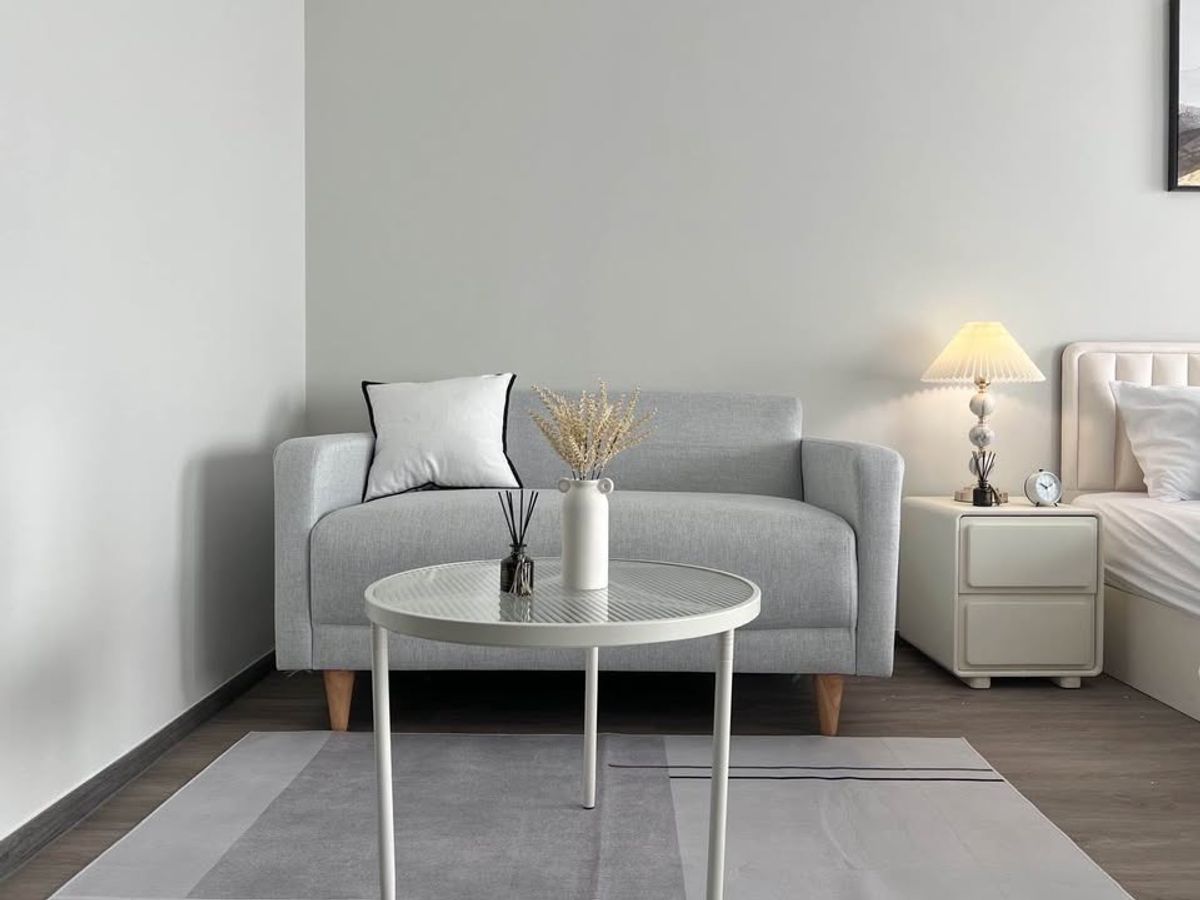 For RentCondoThaphra, Talat Phlu, Wutthakat : Condo, 21st floor, with beautiful decorative furniture for rent in Tha Phra-Wutthakat area, near BTS Wutthakat only 120 meters.