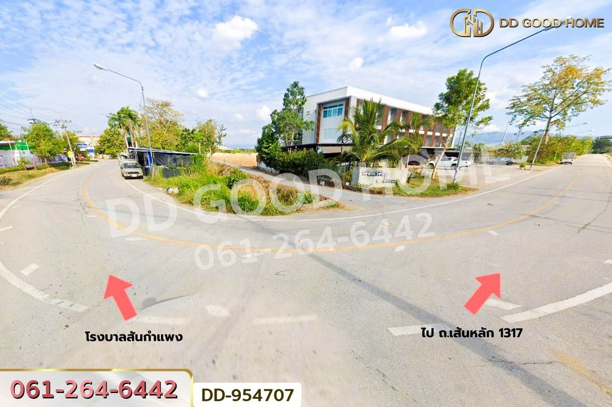 ขายที่ดินเชียงใหม่ : DD-954707 ที่ดินบวกค้าง 382 ตร.ว. สันกำแพง เชียงใหม่ ใกล้โรงพยาบาลสันกำแพง