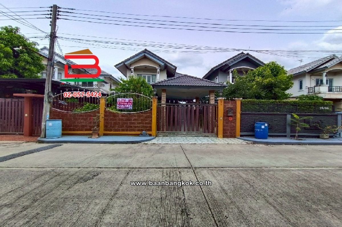 ขายบ้านปทุมธานี รังสิต ธรรมศาสตร์ : บ้านเดี่ยว หมู่บ้านนนทิชา ลำลูกกา-คลอง 8 (เฟส 1) (ทางไปวัดดอนใหญ่) เนื้อที่ 57.5 ตร.ว (ใกล้ตลาดเจริญกัลป์ คลอง.8 ลำลูกกา) ตำบลลำลูกกา อำเภอลำลูกกา จังหวัดปทุมธานี