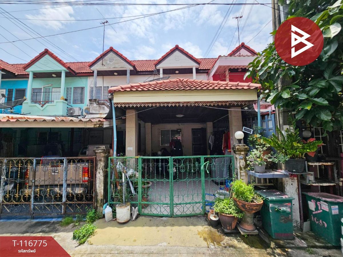 ขายทาวน์โฮมสมุทรปราการ สำโรง : ขายทาวน์เฮ้าส์ หมู่บ้านทรัพย์ดินทอง เทพารักษ์ สมุทรปราการ