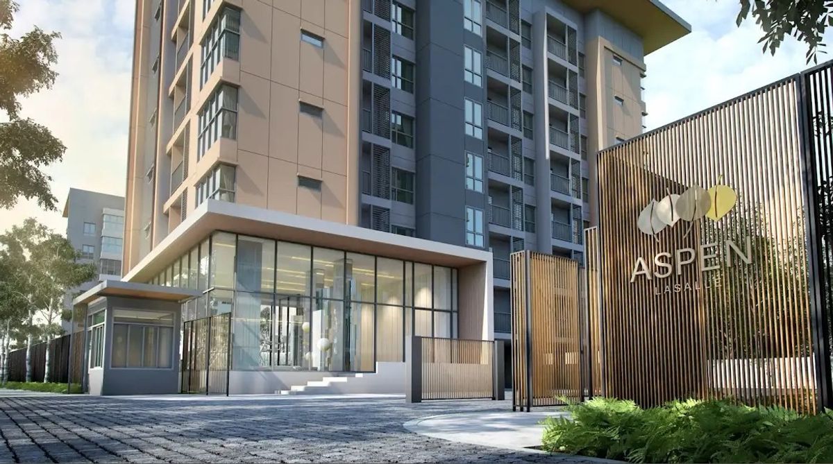 ให้เช่าคอนโดบางนา แบริ่ง ลาซาล : For Rent : Aspen Condo Lasalle
MRT Si La Salle 
( 24 Sqm , 3rd Floor )