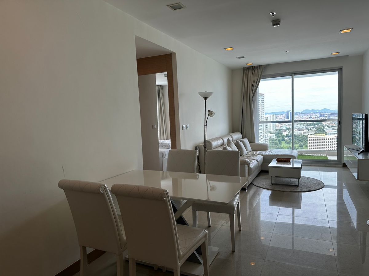 ให้เช่าคอนโดพัทยา บางแสน ชลบุรี สัตหีบ : ให้เช่าคอนโด The Palm Wongamat Beach Front พัทยา 2 ห้องนอน 2 ห้องน้ำ ชั้นสูง (S03-2077)