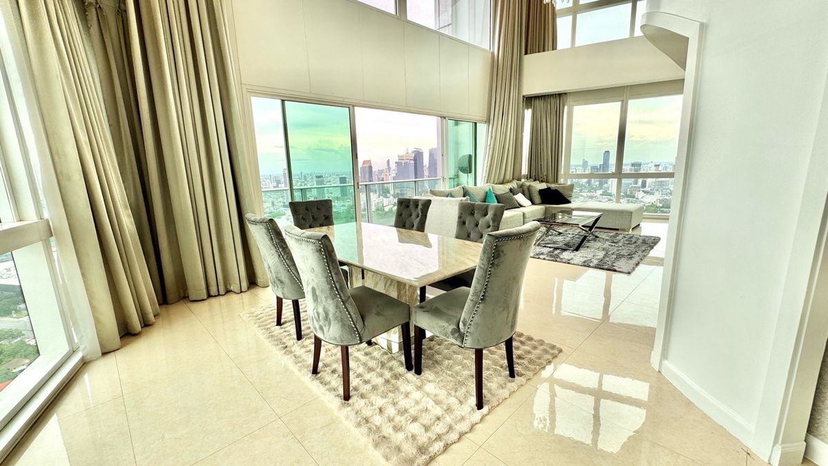 For RentCondoSukhumvit, Asoke, Thonglor : Millenium Penthouse Tower D 316 SQM for Rent !! Beautiful Benkiti Park View 🏡45 Floor! Town Down of Bangkok Near Asoke and Promphong BTS 5 Minute !! Close to Emporium Mall and Emquatier !! Super Locaton (Contact Me for Viewing 081-999-4482) Kate