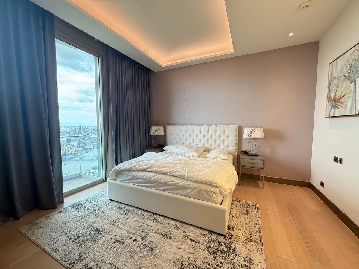 ให้เช่าคอนโดวงเวียนใหญ่ เจริญนคร : The Residence at Mandarin Oriental | Riverfront Unit on 41st Floor