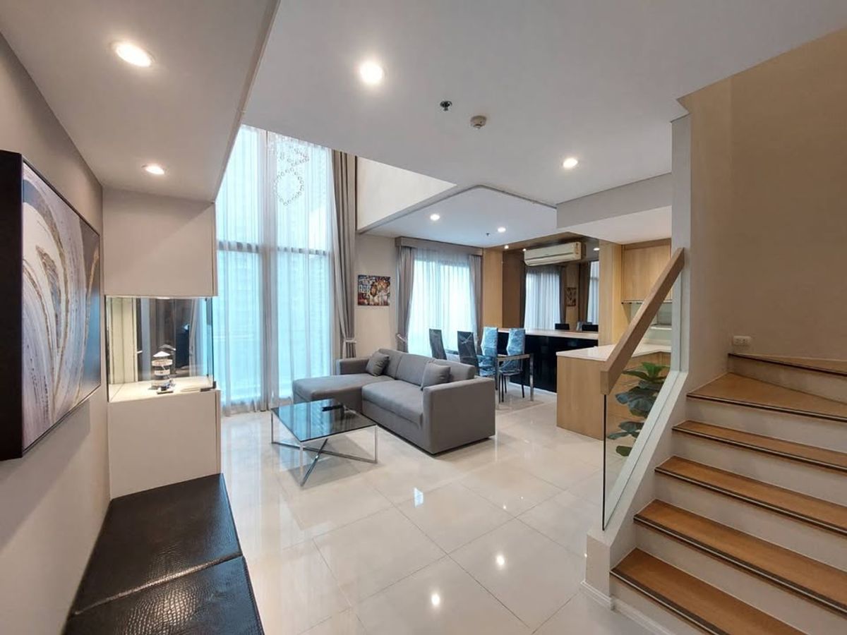 ให้เช่าคอนโดพระราม 9 เพชรบุรีตัดใหม่ RCA : Villa Asoke Duplex 1Bed 80sqm For Rent 42,000BTH