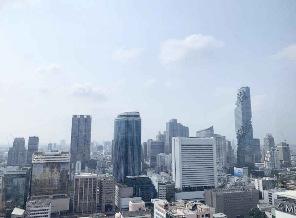 For RentCondoSiam Paragon ,Chulalongkorn,Samyan : Rent a beautiful room, high floor view, luxury condo, near MRT Sam Yan and Chulalongkorn. Very good location.