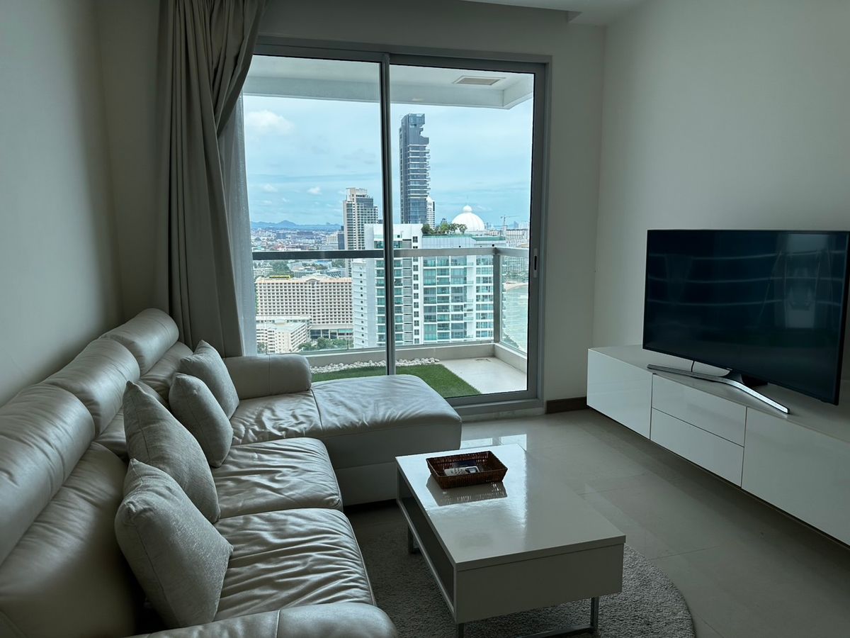 ให้เช่าคอนโดพัทยา บางแสน ชลบุรี สัตหีบ : ให้เช่าคอนโด The Palm Wongamat Beach Front พัทยา 2 ห้องนอน 2 ห้องน้ำ ชั้นสูง (S03-2077)