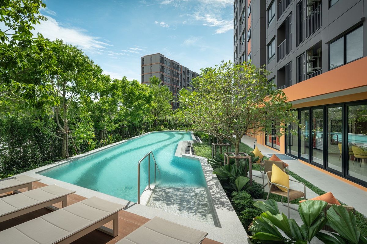 For SaleCondoPattaya, Bangsaen, Chonburi : Open to see the real building for the first time, 19-20 July. 📌 #Dcondosense D -Condo Bangsaen, hurry to register urgently 🔥 Starting only 1.49 million baht.