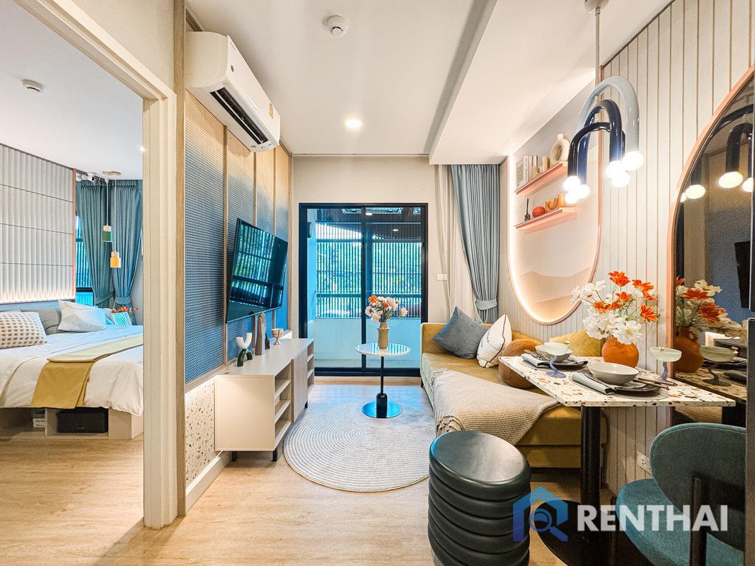 ขายคอนโดภูเก็ต : ห้องแบบ 1 ห้องนอน ขนาด 29 ตร.ม. ออกแบบลงตัว ใช้พื้นที่อย่างชาญฉลาด  พร้อมเข้าอยู่.