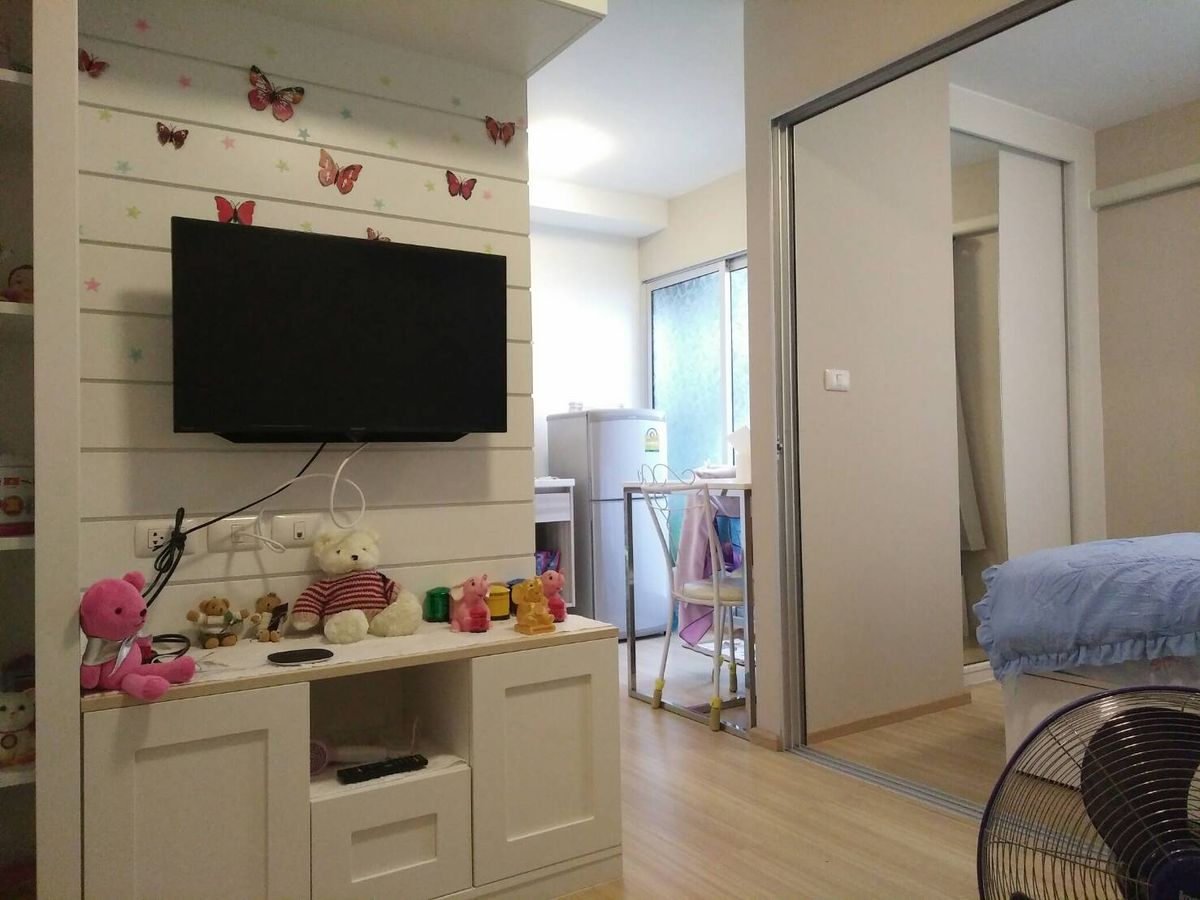 For SaleCondoChaengwatana, Muangthong : Selling a beautiful built -in room Plum Condo Chaengwattana Phase 2 With only 1.39 deleted
