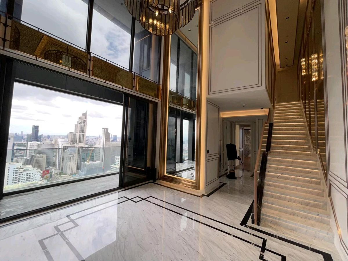 CondoRama9, Petchburi, RCA : 📌For RENT & SALE Rental and Sale | The ESSE at Singha Complex Penthouse - 3B (244 SQM) 500,000 THB / Month / 129MB