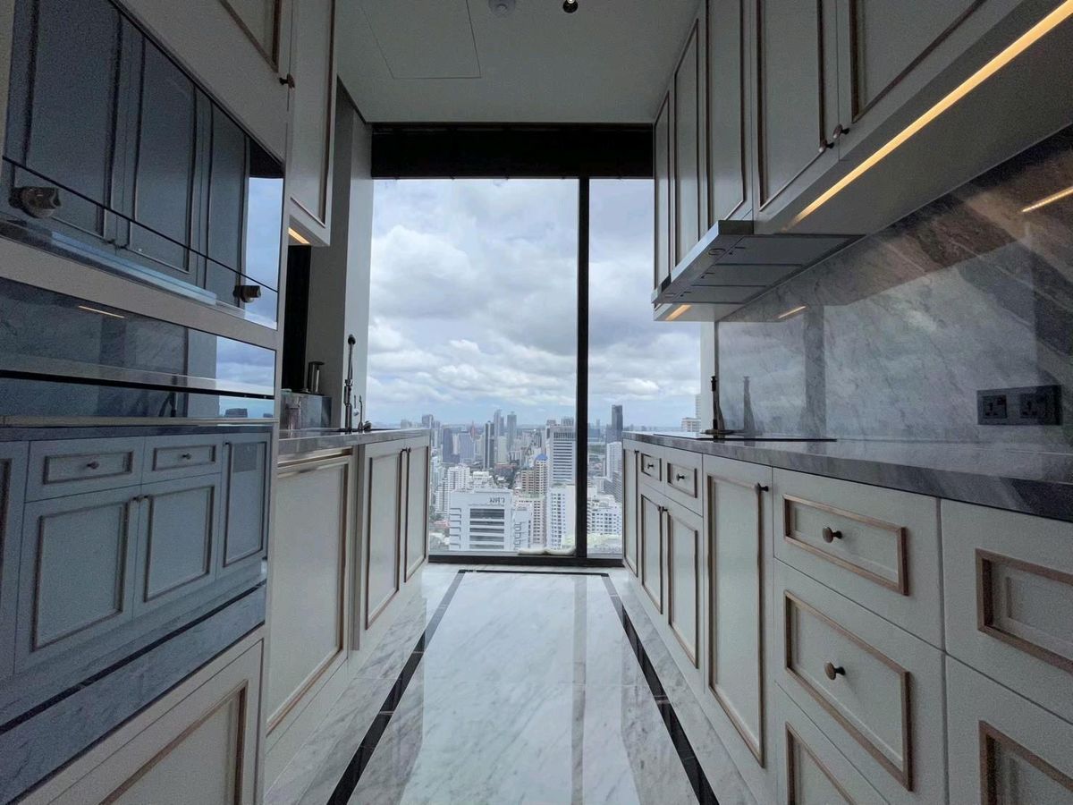 CondoRama9, Petchburi, RCA : 📌For RENT & SALE Rental and Sale | The ESSE at Singha Complex Penthouse - 3B (244 SQM) 500,000 THB / Month / 129MB