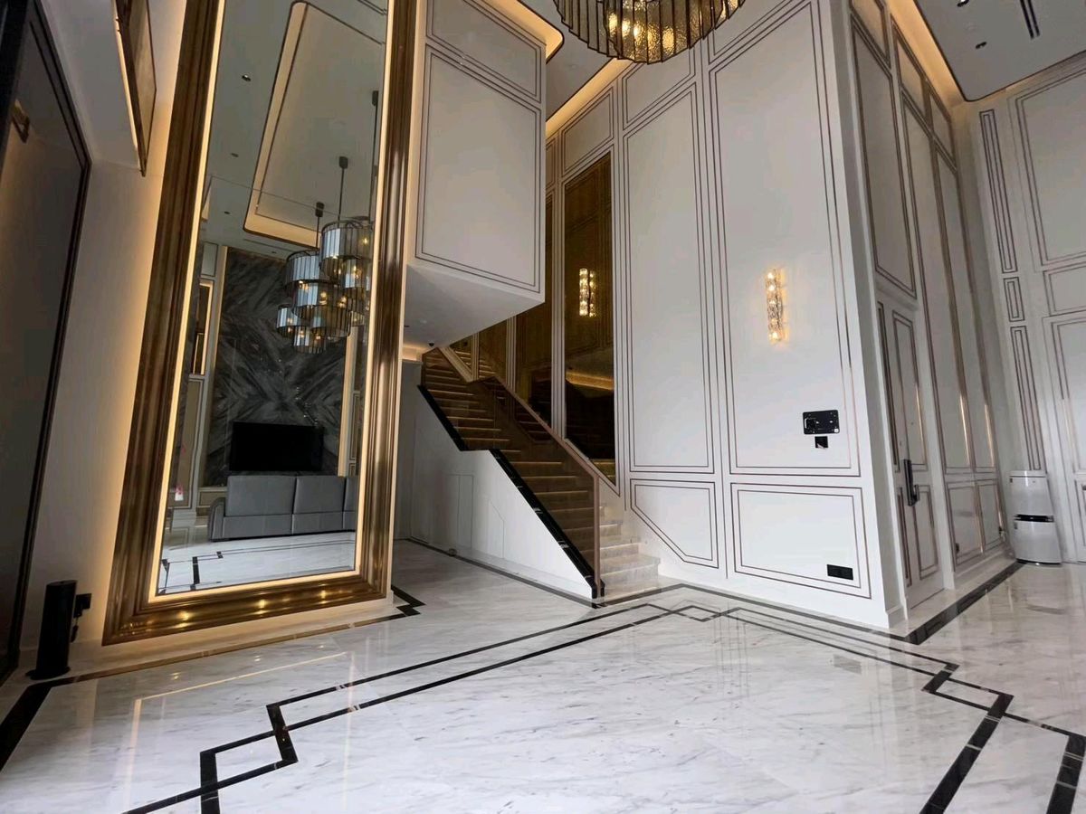 CondoRama9, Petchburi, RCA : 📌For RENT & SALE Rental and Sale | The ESSE at Singha Complex Penthouse - 3B (244 SQM) 500,000 THB / Month / 129MB