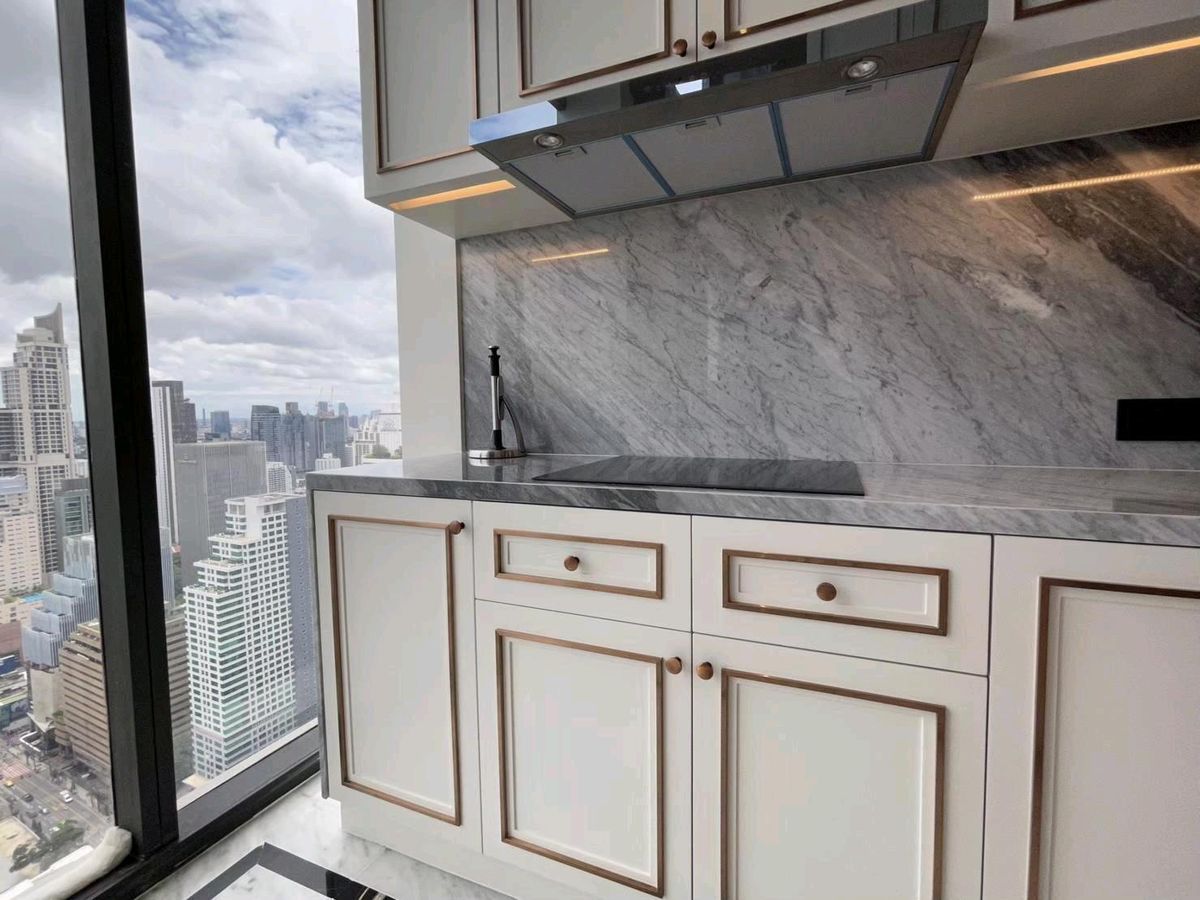 CondoRama9, Petchburi, RCA : 📌For RENT & SALE Rental and Sale | The ESSE at Singha Complex Penthouse - 3B (244 SQM) 500,000 THB / Month / 129MB