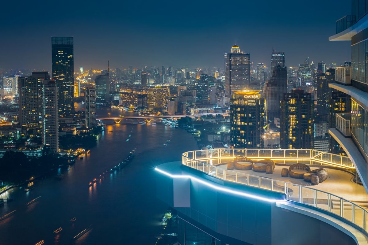 For SaleCondoSathorn, Narathiwat : sell! Menam Residences (Residence River) L is fully viewed in the Chao Phraya River.