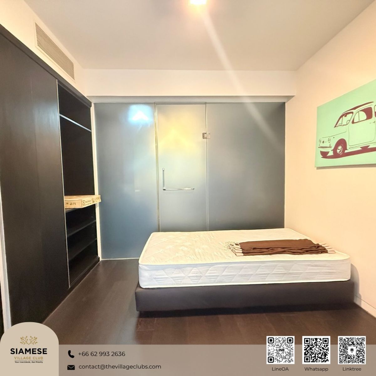 For RentCondoSukhumvit, Asoke, Thonglor : Siamese Gioia Sukhumvit 31 has a room for rent. Full furniture, ready!