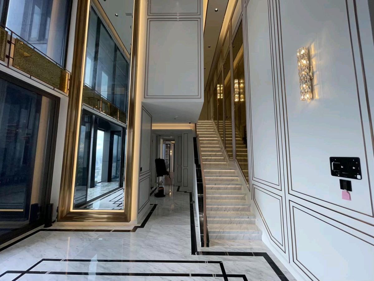 CondoRama9, Petchburi, RCA : 📌For RENT & SALE Rental and Sale | The ESSE at Singha Complex Penthouse - 3B (244 SQM) 500,000 THB / Month / 129MB