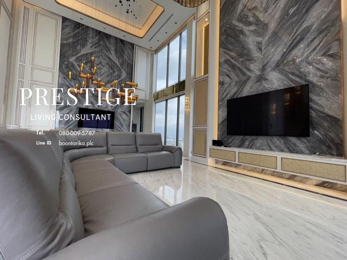 คอนโดพระราม 9 เพชรบุรีตัดใหม่ RCA : 📌For RENT & SALE เช่า และ ขาย | The ESSE at Singha Complex Penthouse - 3BR (244 sqm) 500,000 THB/Month / 129MB